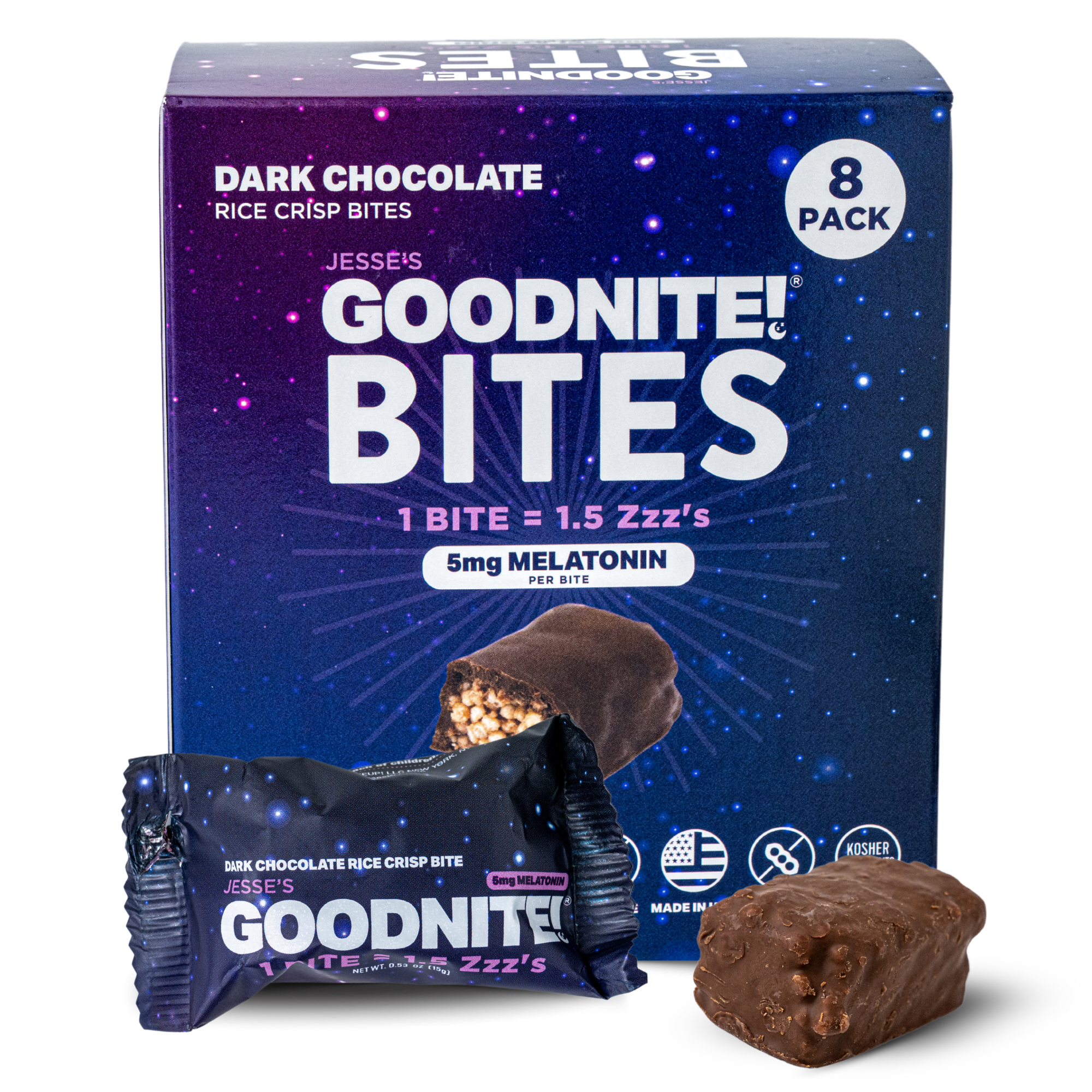 GOODNITE! Sleep Bites – Proprietary Blend with 5mg Melatonin & L-Theanine