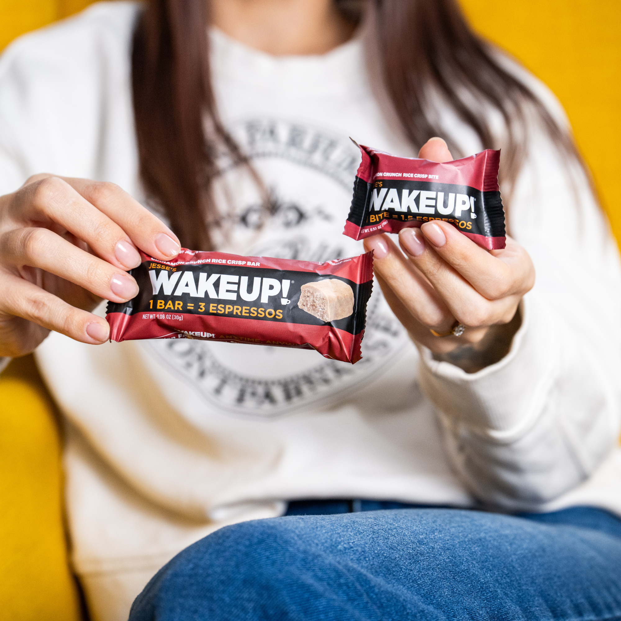 WakeUP! Caffeinated Cinnamon Crunch Protein Bars - 6 Pack
