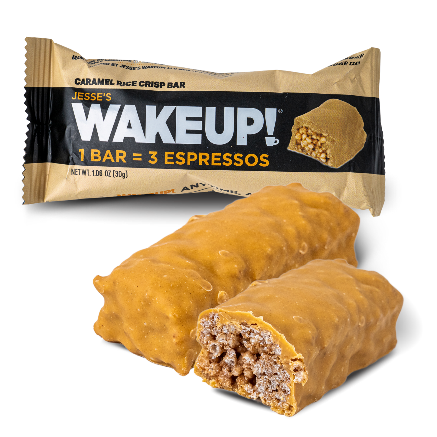 WakeUP! Caffeinated Caramel Protein Bars - 6 Pack