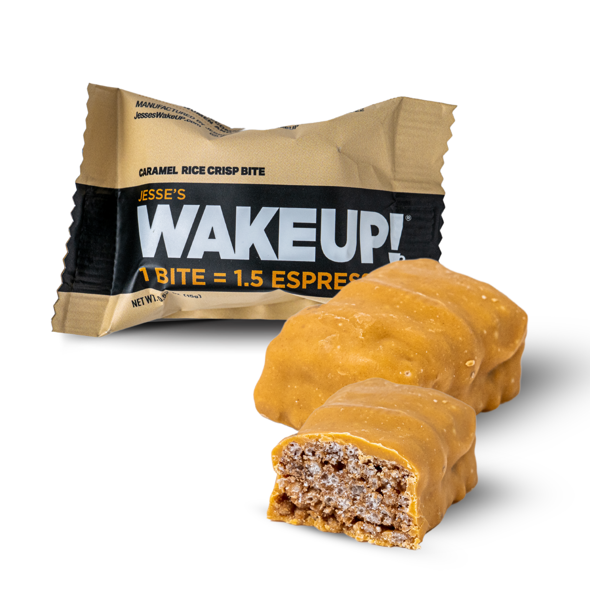 WakeUP! Caffeinated Caramel Protein Bites - 8 Pack