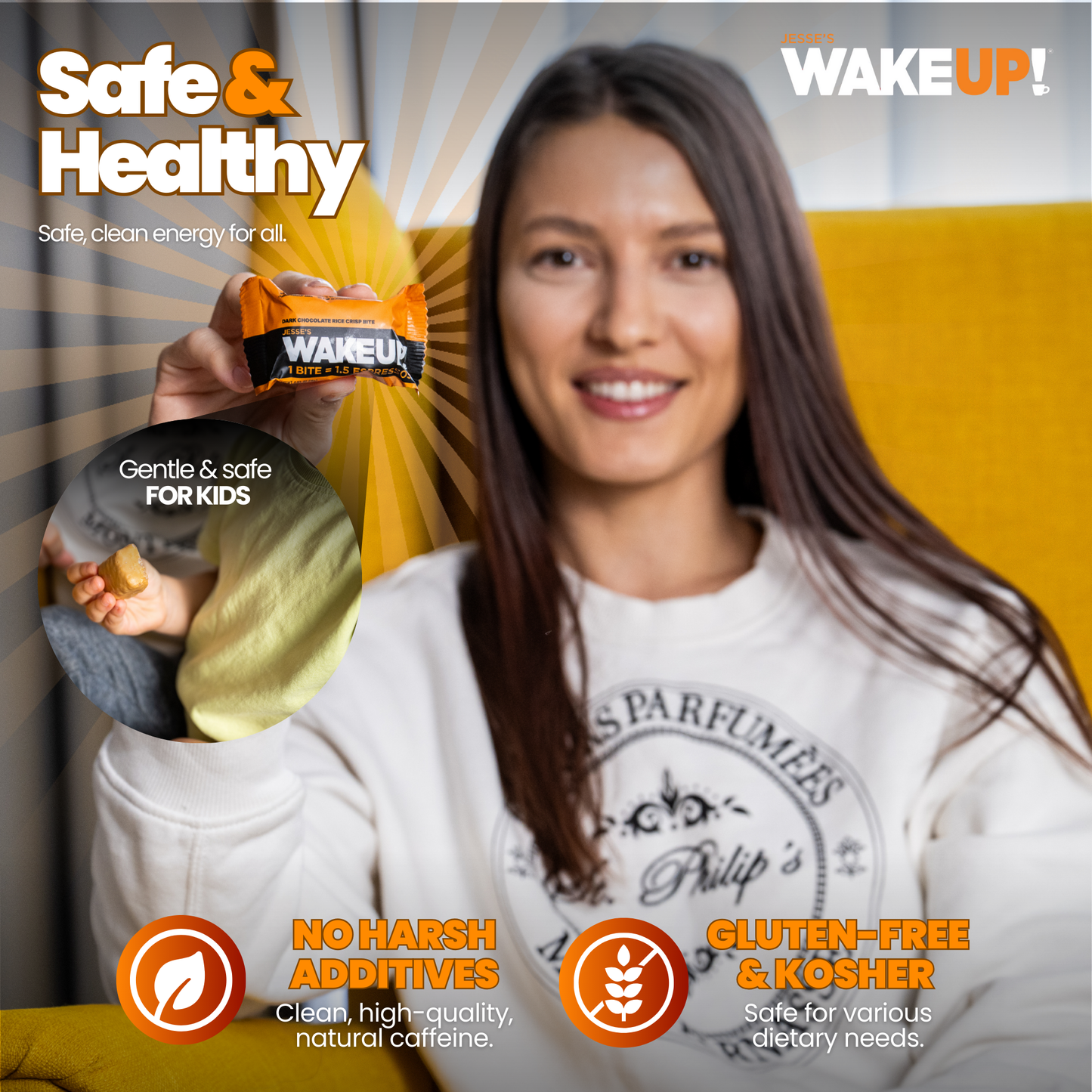 WakeUP! Caffeinated Chocolate Protein Bites - 8 Pack