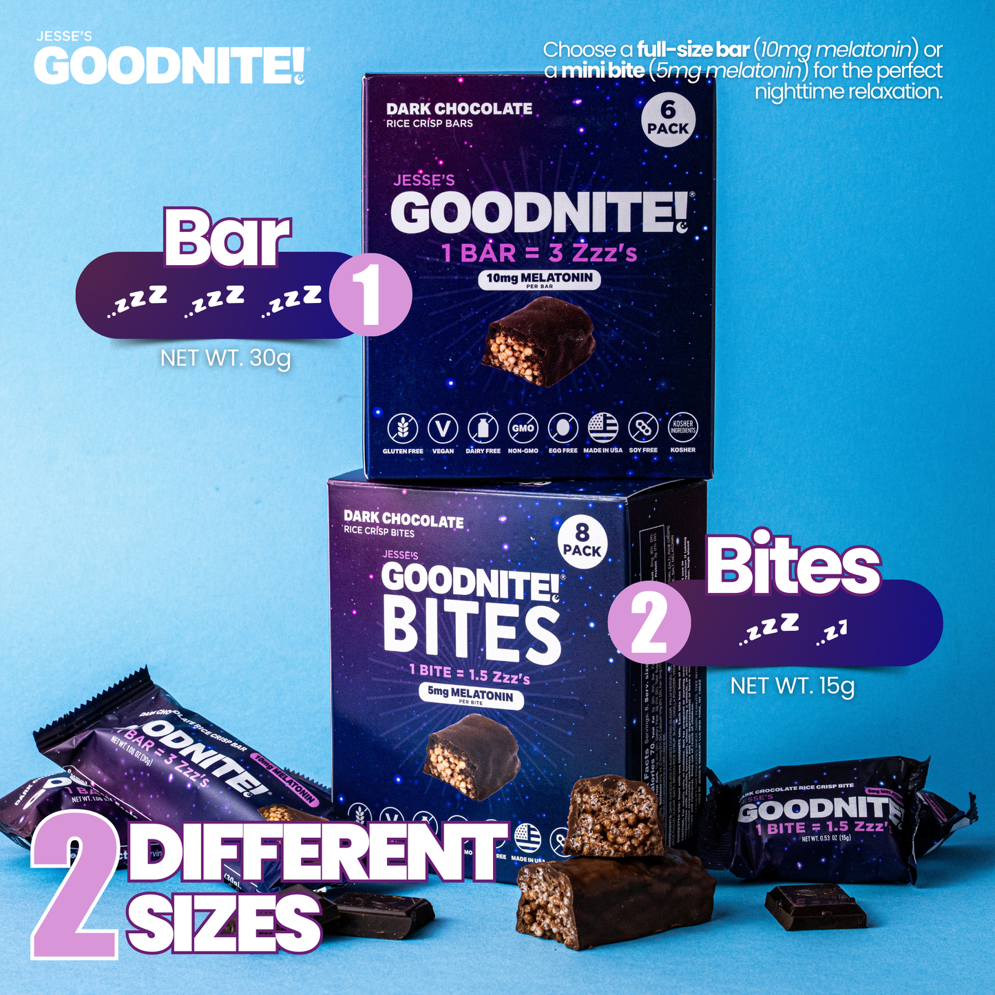 GoodNITE! Chocolate Protein Bars - 6 Pack