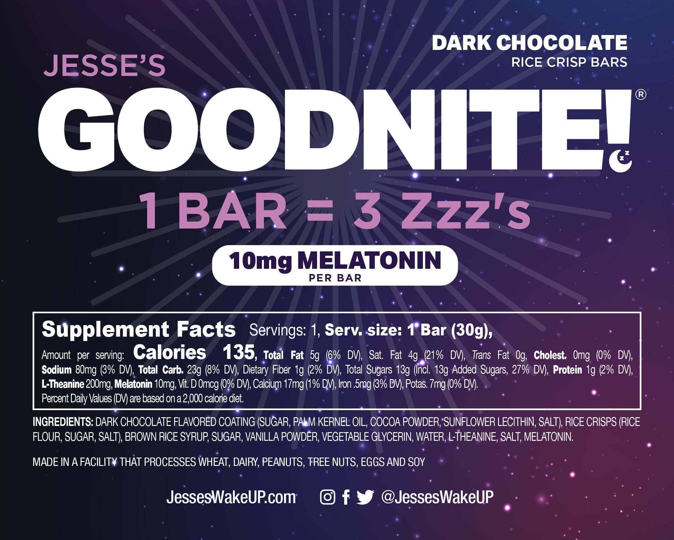 GoodNITE! Chocolate Protein Bars Value Pack – 6 Dark Chocolate Cartons (36 Bars)