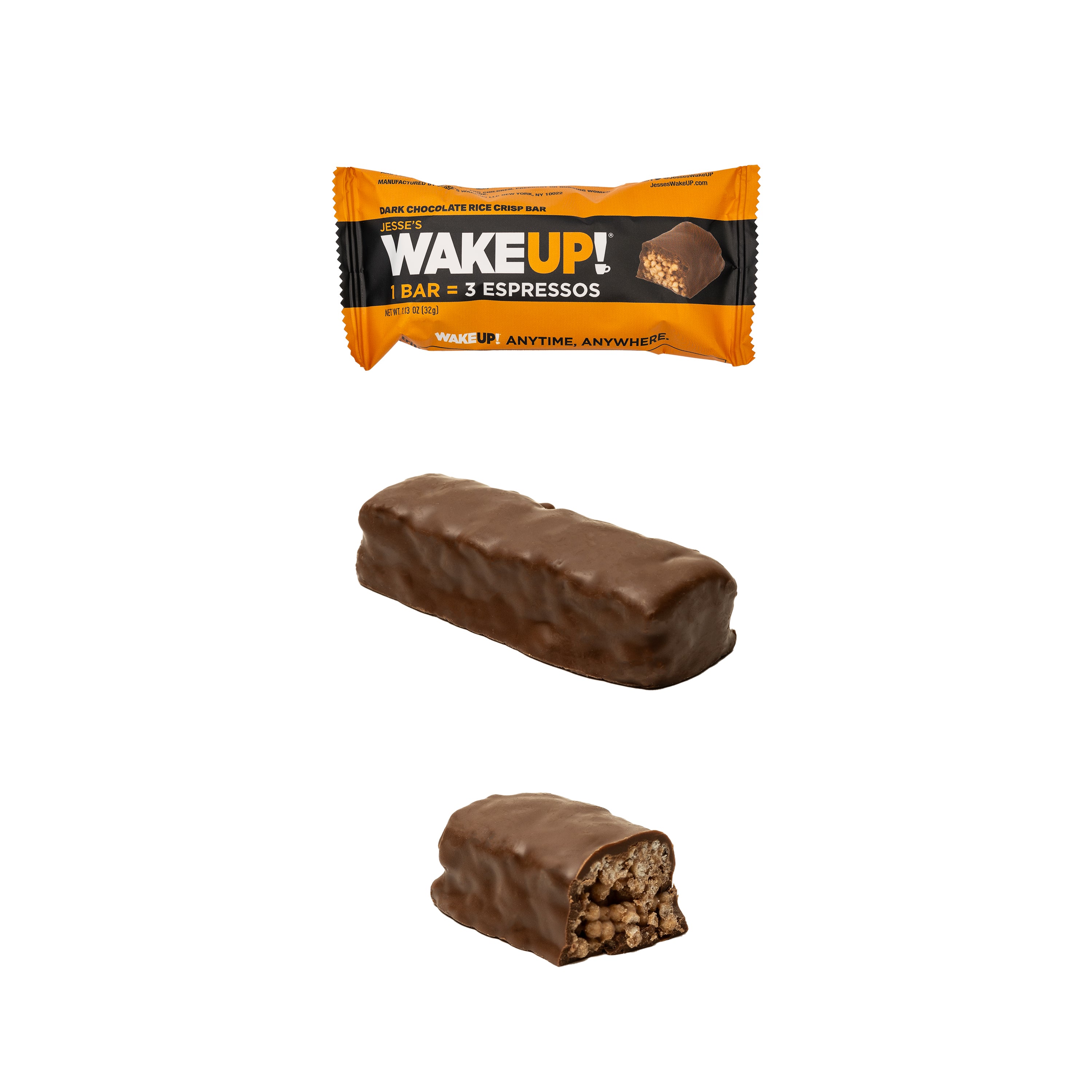 WakeUP! Caffeinated Protein Bars Value Pack – 6 Cartons (36 Bars) – 3 Caramel & 3 Dark Chocolate