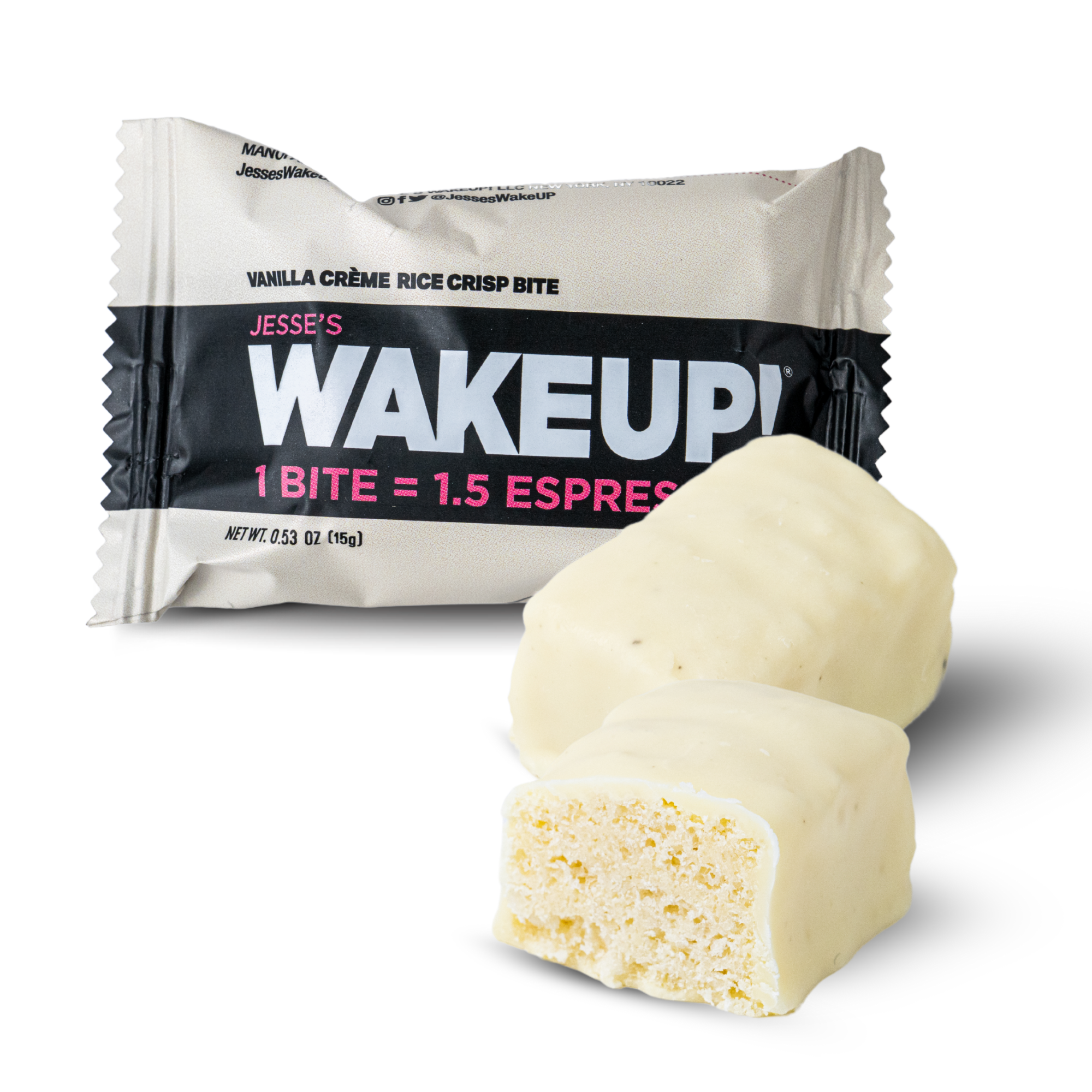 WakeUP! Caffeinated Vanilla Creme Protein Bites - 8 Pack