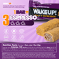 WakeUP! Caffeinated Peanut Butter Protein Bars - 6 Pack