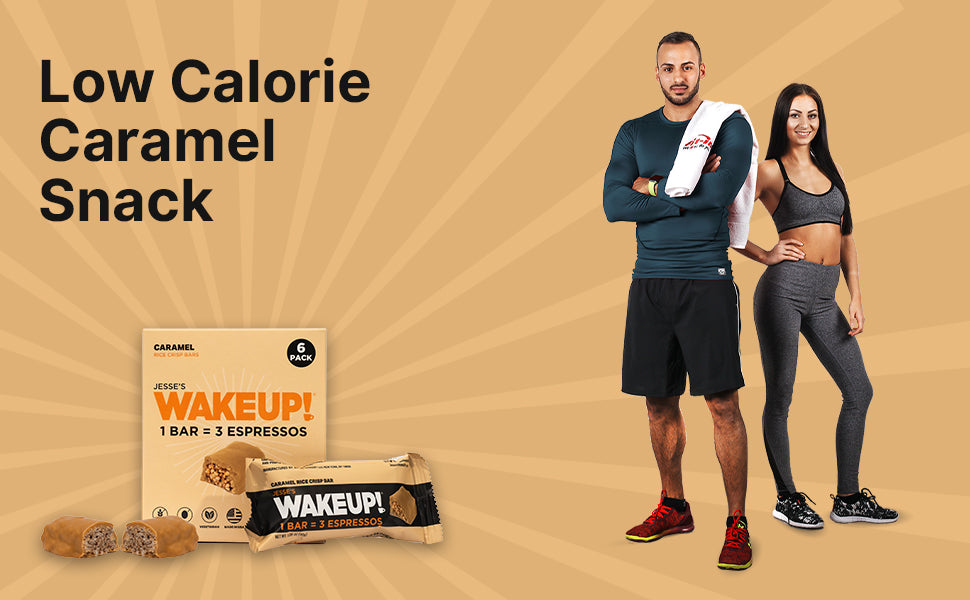 WAKE UP! Caffeinated Protein Bars Value Pack – 6 Cartons (36 Bars) – 3 Caramel & 3 Dark Chocolate – 350mg Caffeine (1 Bar = 3 Espressos) – Gluten-Free, Vegetarian, Kosher – Boosts Focus & Clarity