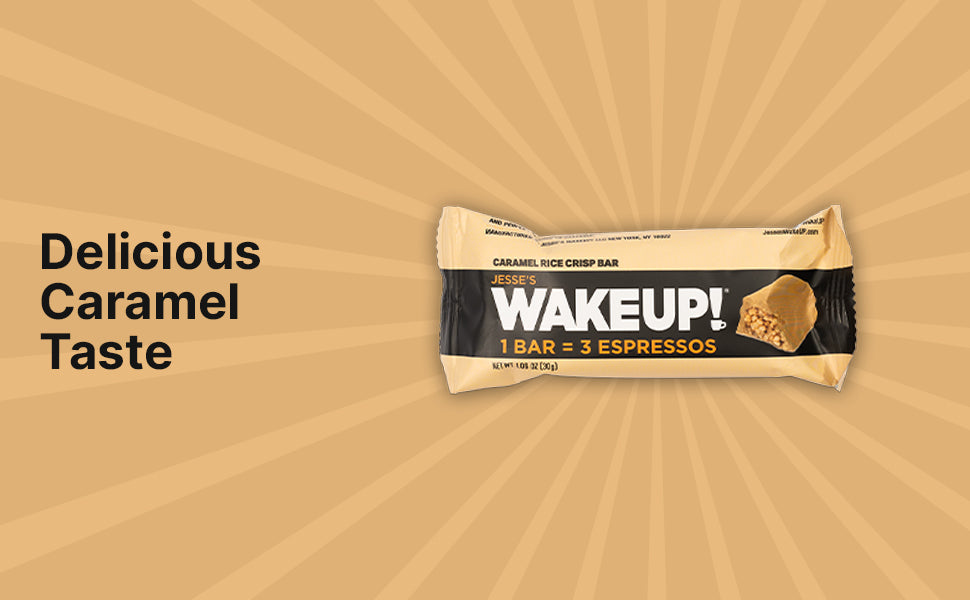 WAKE UP! Caffeinated Protein Bars Value Pack – 6 Cartons (36 Bars) – 3 Caramel & 3 Dark Chocolate – 350mg Caffeine (1 Bar = 3 Espressos) – Gluten-Free, Vegetarian, Kosher – Boosts Focus & Clarity