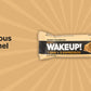 WAKE UP! Caffeinated Caramel Protein Bars - Gluten Free, Vegetarian, 350mg Caffeine (1 Bar = 3 Espressos) - Boosts Focus and Clarity - Kosher Ingredients - 6 Pack