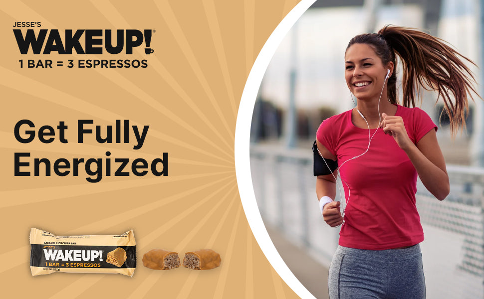 WAKE UP! Caffeinated Protein Bars Value Pack – 6 Cartons (36 Bars) – 3 Caramel & 3 Dark Chocolate – 350mg Caffeine (1 Bar = 3 Espressos) – Gluten-Free, Vegetarian, Kosher – Boosts Focus & Clarity