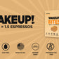 WAKE UP! Caffeinated Caramel Protein Bites - Gluten Free, Vegetarian, 175mg Caffeine (1 Bite = 1.5 Espressos) - Boosts Focus and Clarity - Kosher Ingredients - 8 Pack