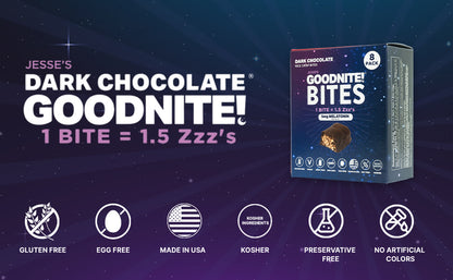 GoodNITE! Chocolate Protein Bites Value Pack – 6 Dark Chocolate Cartons (48 Bites)