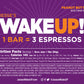 WAKE UP! Caffeinated Protein Bars Value Pack – 6 Cartons (36 Bars) – 3 Caramel & 3 Peanut Butter – 350mg Caffeine (1 Bar = 3 Espressos) – Gluten-Free, Vegetarian, Kosher – Boosts Focus & Clarity