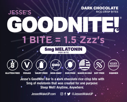 GoodNITE! Chocolate Protein Bites Value Pack – 6 Dark Chocolate Cartons (48 Bites)