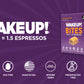 WAKE UP! Caffeinated Protein Bites Value Pack – 6 Cartons (48 Bites) – 3 Caramel & 3 Peanut Butter – 175mg Caffeine (1 Bite = 1.5 Espressos) – Gluten-Free, Vegetarian, Kosher – Boosts Focus & Clarity