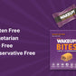 WAKE UP! Caffeinated Protein Bites Value Pack – 6 Cartons (48 Bites) – 3 Caramel & 3 Peanut Butter – 175mg Caffeine (1 Bite = 1.5 Espressos) – Gluten-Free, Vegetarian, Kosher – Boosts Focus & Clarity