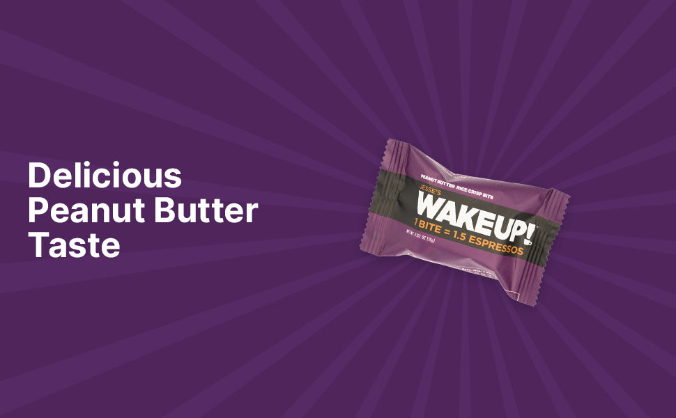 WAKE UP! Caffeinated Protein Bites Value Pack – 6 Cartons (48 Bites) – 3 Caramel & 3 Peanut Butter – 175mg Caffeine (1 Bite = 1.5 Espressos) – Gluten-Free, Vegetarian, Kosher – Boosts Focus & Clarity