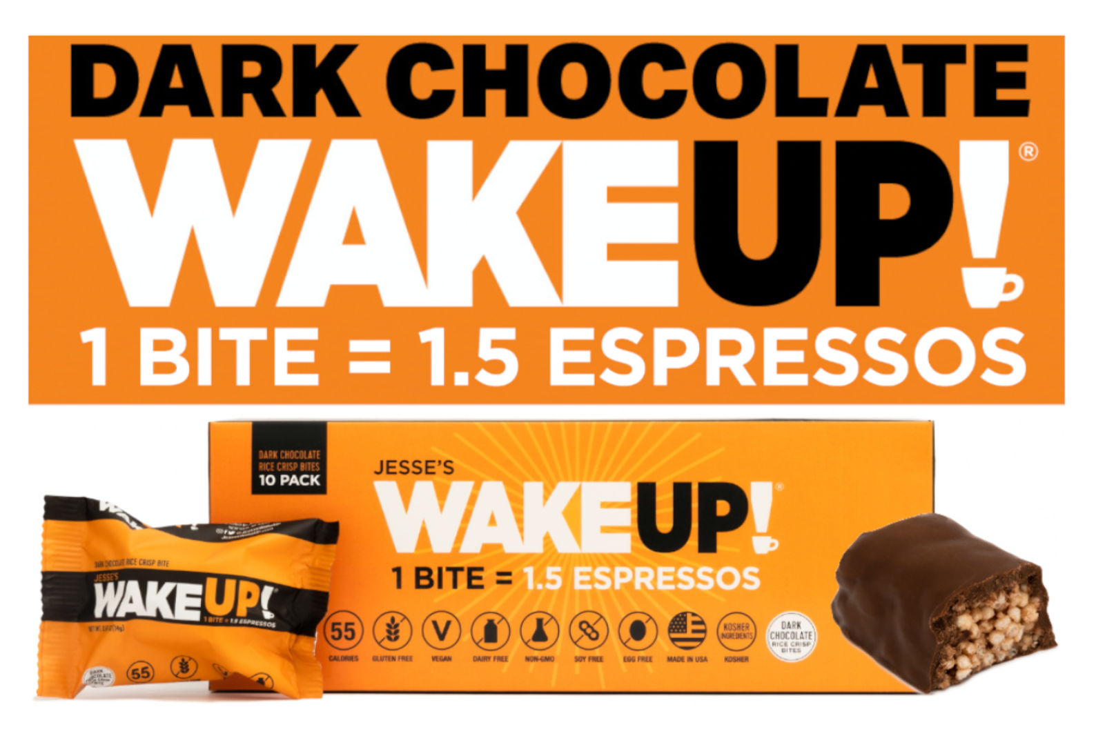 WakeUP! Chocolate Bites (1 Bite = 1.5 Espressos)