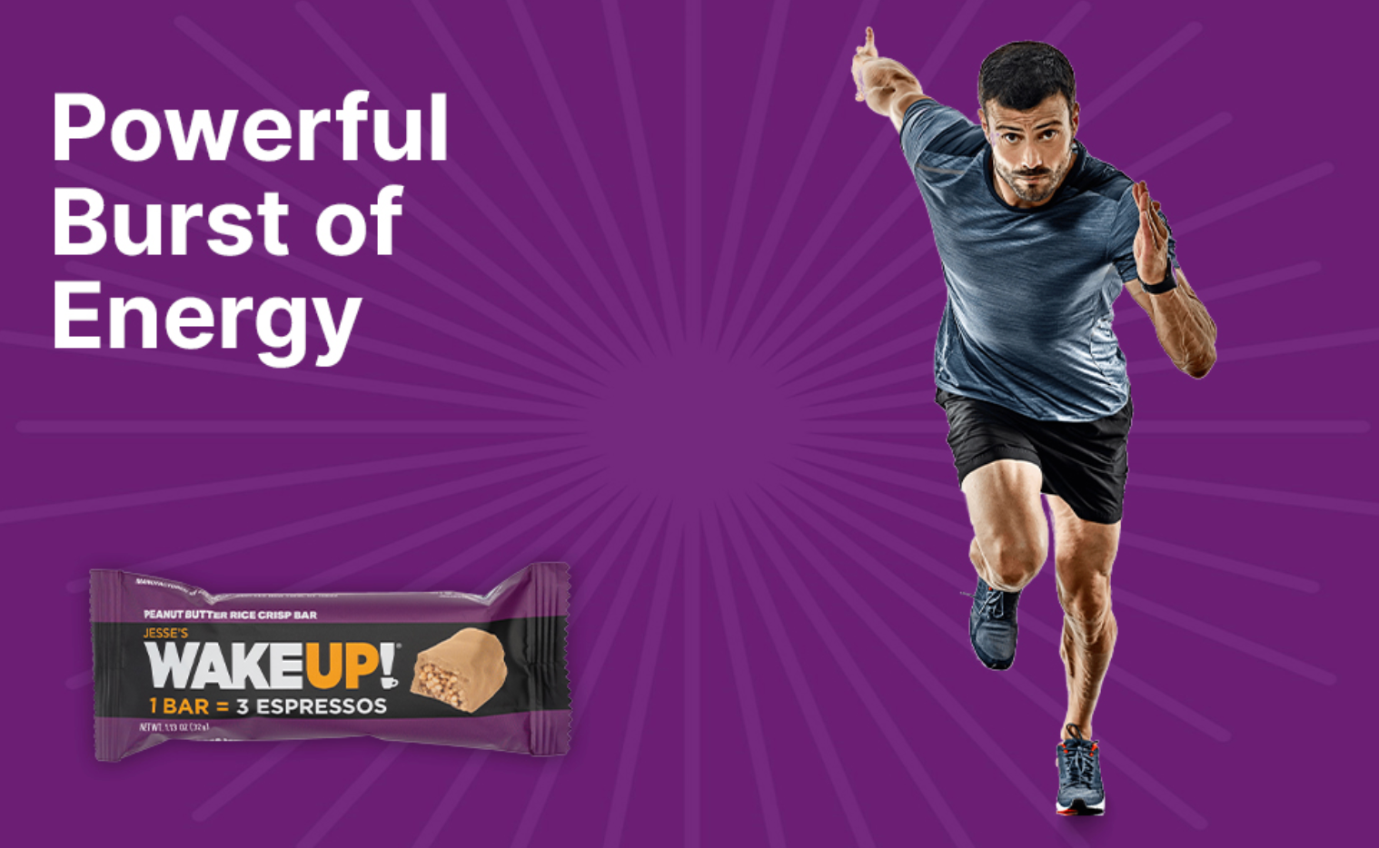 WakeUP! Caffeinated Protein Bars Value Pack – 6 Cartons (36 Bars) – 3 Caramel & 3 Peanut Butter