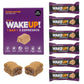 WAKE UP! Caffeinated Protein Bars Value Pack – 6 Cartons (36 Bars) – 3 Caramel & 3 Peanut Butter – 350mg Caffeine (1 Bar = 3 Espressos) – Gluten-Free, Vegetarian, Kosher – Boosts Focus & Clarity