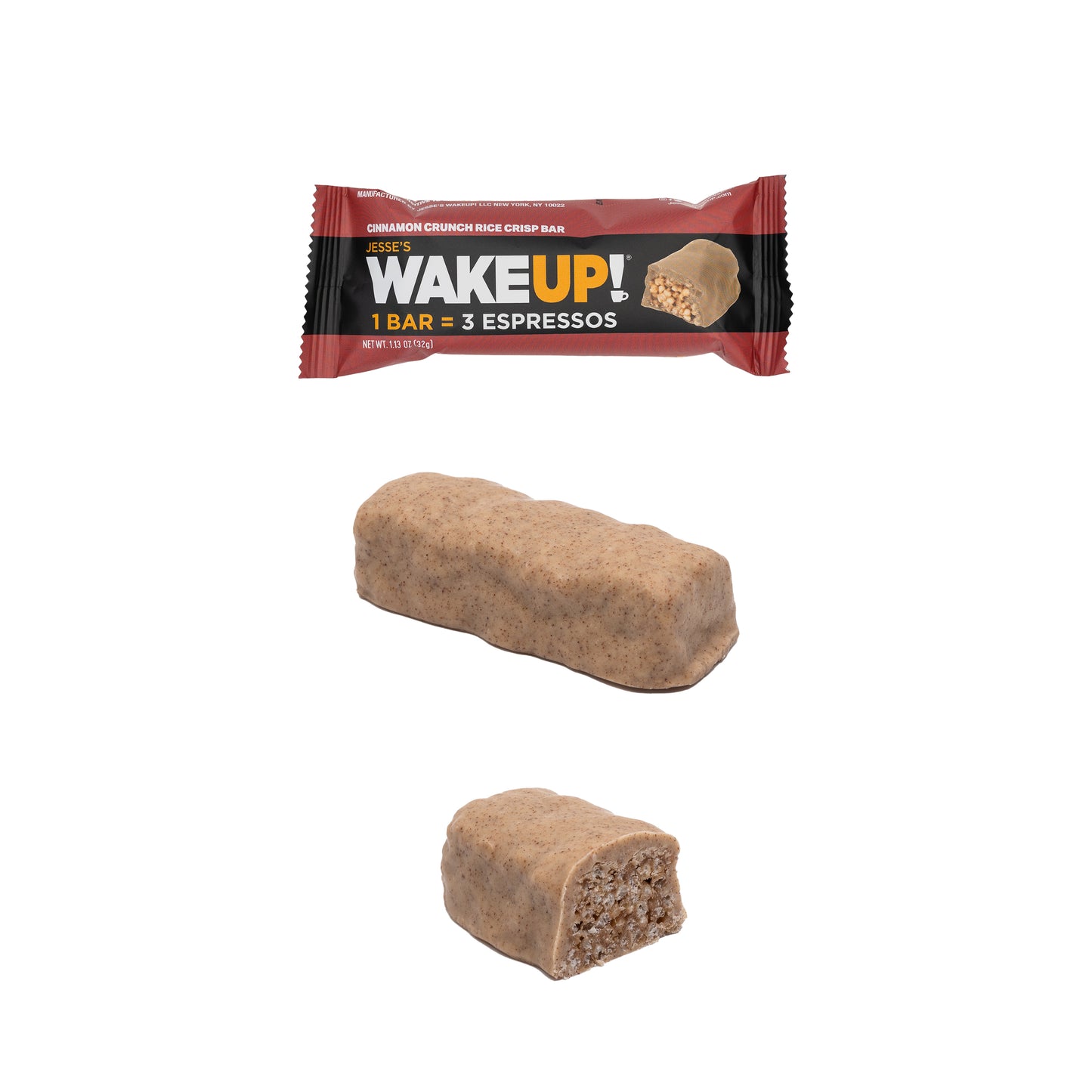 Jesse's WakeUP! 1 Bar = 3 Espressos (Cinnamon Crunch)