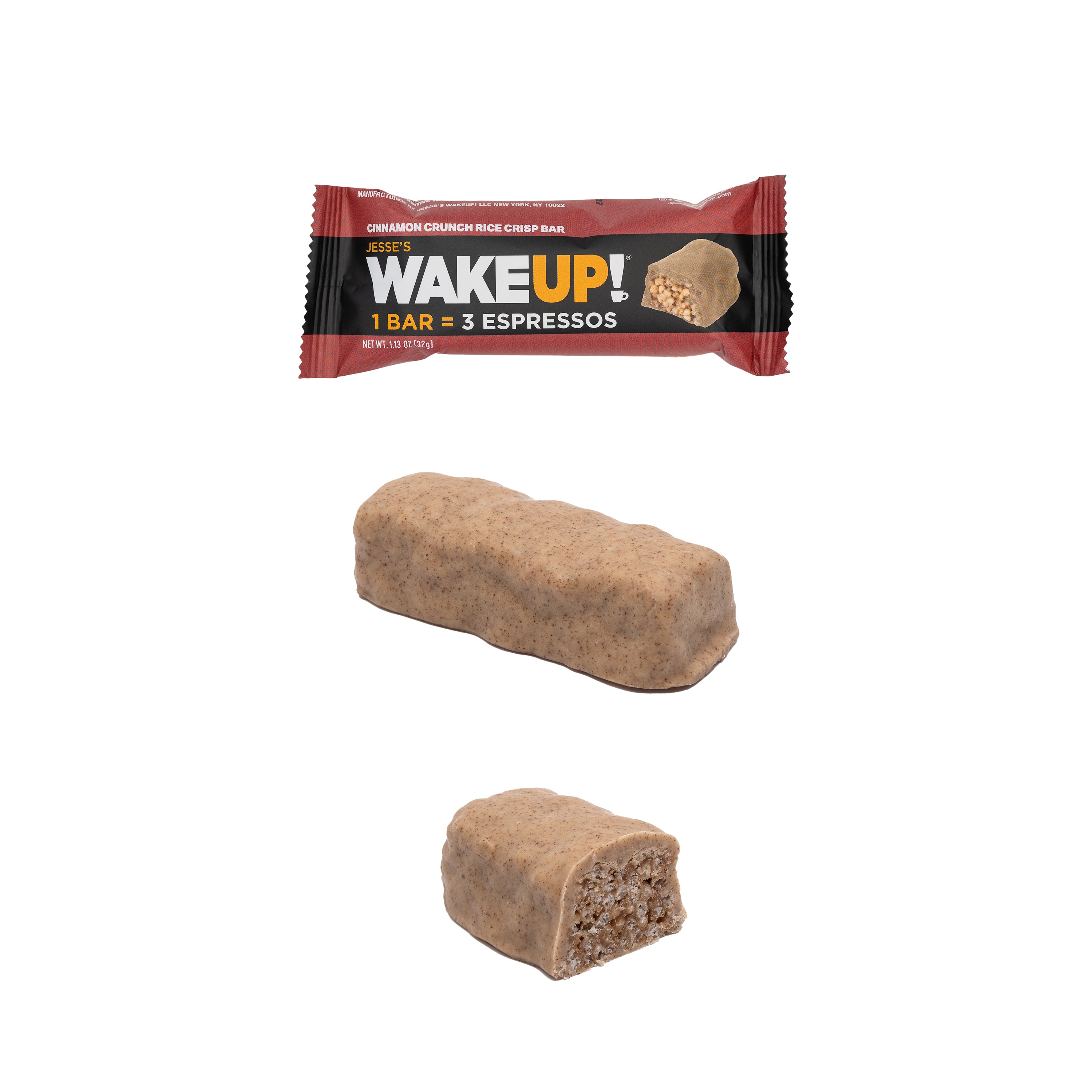 VARIETY PACK (36 Bars, 6 Cartons) WAKE UP! Caffeinated Protein Bars, All 6 Flavor - 350mg Caffeine (1 Bar = 3 Espressos)