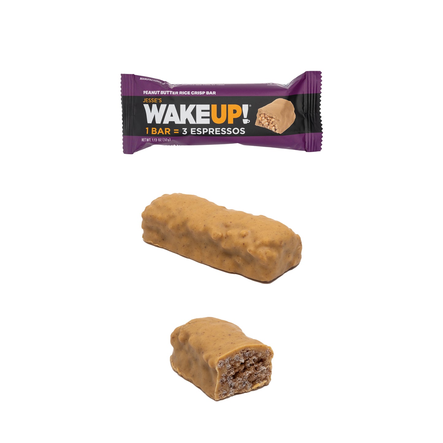 Jesse's WakeUP! 1 Bar = 3 Espressos (Peanut Butter)