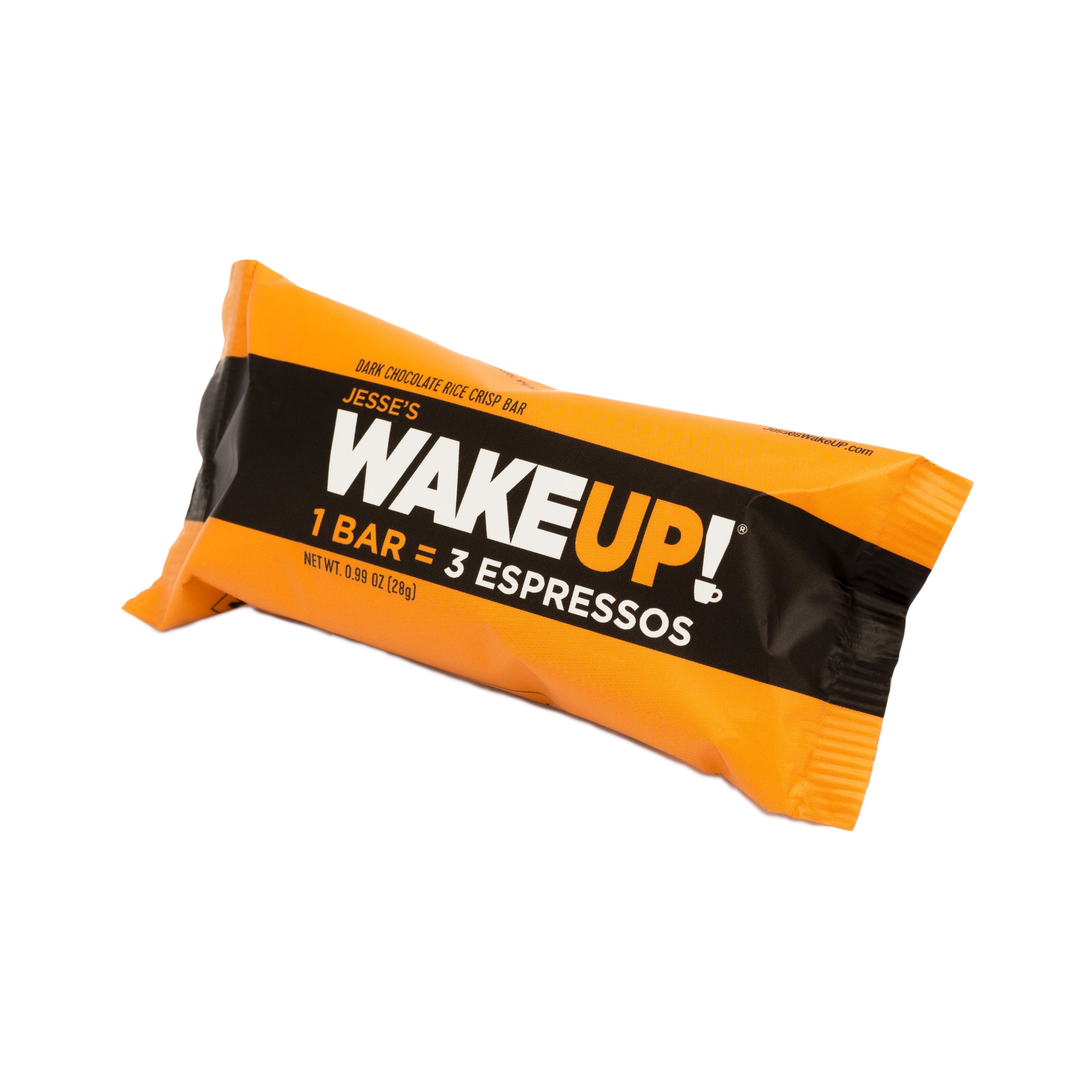 WAKE UP! Caffeinated Chocolate Protein Bars - Gluten Free, Vegan, 350mg Caffeine (1 Bar = 3 Espressos) - Boosts Focus and Clarity - Kosher Ingredients - 6 Pack