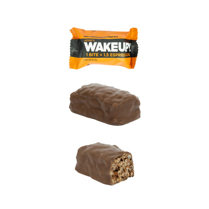 WakeUP! Caffeinated Protein Bites Value Pack – 6 Cartons (48 Bites) – 3 Caramel & 3 Dark Chocolate