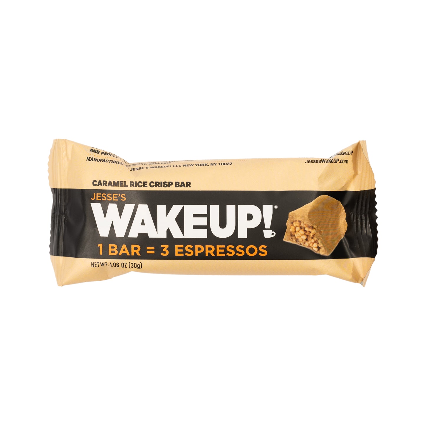 WAKE UP! Caffeinated Protein Bars Value Pack – 6 Cartons (36 Bars) – 3 Caramel & 3 Dark Chocolate – 350mg Caffeine (1 Bar = 3 Espressos) – Gluten-Free, Vegetarian, Kosher – Boosts Focus & Clarity