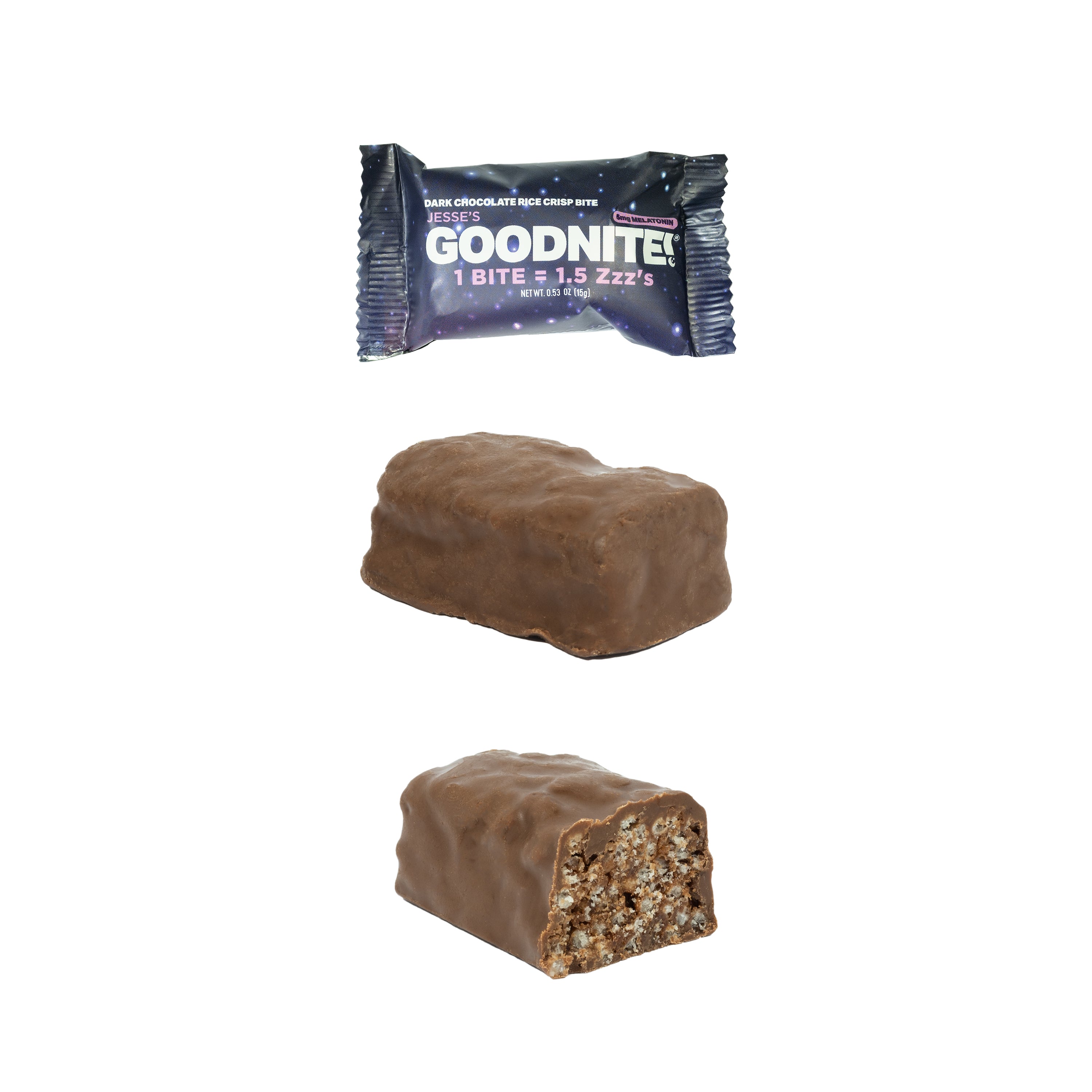 GOODNITE! Chocolate Protein Bites Value Pack – 6 Dark Chocolate Cartons (48 Bites) with 5mg Melatonin & L-Theanine, Vegan, Gluten-Free, Kosher, Dark Chocolate